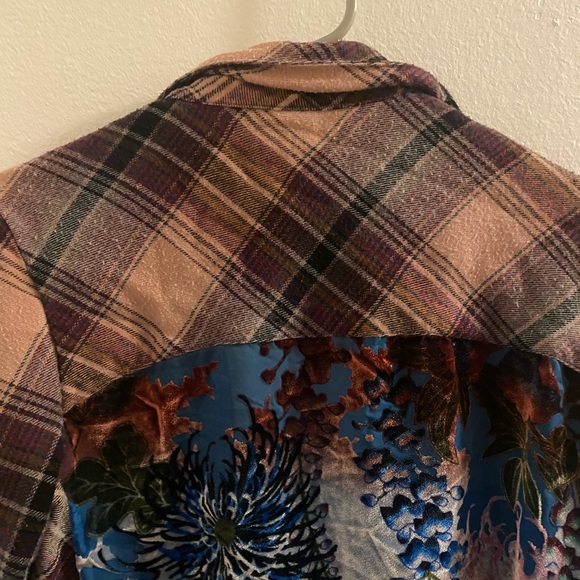 Aratta Silent Gourney women’s Multi Fabric Flannel Button Up size small - Picture 8 of 8